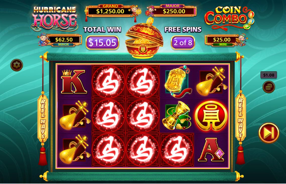 Hurricane Horse Coin Combo Casino Slot Game Atlantic Lottery